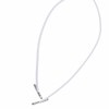 30Pcs Elastic Barbed Cord with Metal Ends | 32CM White