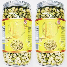Premium Jasmine Flower Tea, Dried Whole Buds, 2.2 OZ,2 Pack