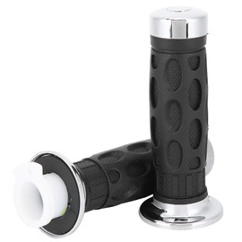 Hlyjoon Handlebar Grips 7/8 Inch / 22 mm 1 Pair Motorcycle Rubber Grips Universal Handgrips Left Right Non-Slip for GY6 Scooter Moped 50CC 125CC 150CC