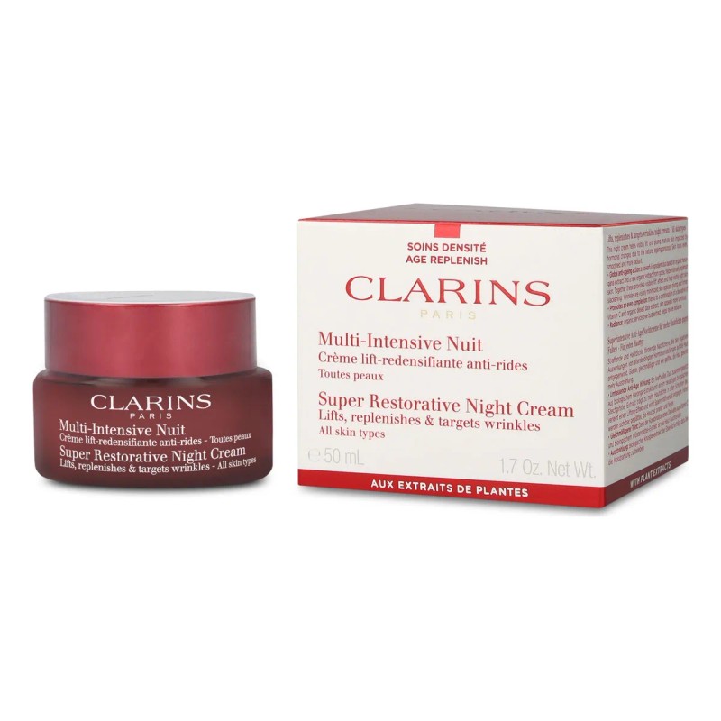 Crema Hidratante Noche Clarins Super Restorative Antiarrugas 50ml