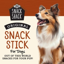 Cosmo's Snack Shack Pork Meat Sticks for Dogs - Original Flavor - All Natural Dog Treat - Made in USA (24 Count Pack of 1)
