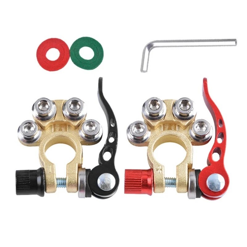 Unbranded Car Battery Terminal Connectors Clamp Brass Quick Release Disconnect