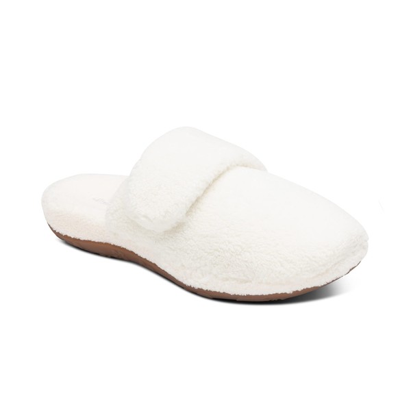 Aetrex Women's Mandy Orthopedic Closed Toe Comfy Slippers - Adjustable