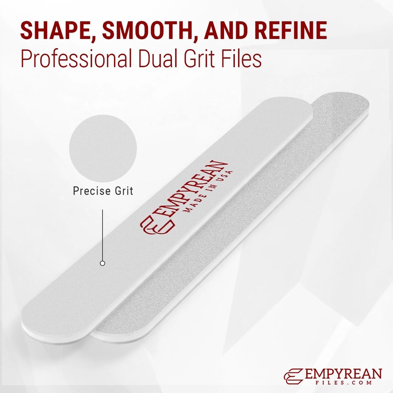 Empyrean Premium Nail Files | Made in USA | Coarse