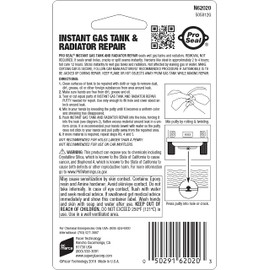 ProSeal Instant Gas Tank & Radiator Repair, 1 oz – Steel-Reinforced Epoxy Putty, Permanently Seals Small Holes, Cracks & Split Seams, Adheres to Wet Surfaces