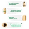 Watflow 3/4" Solid Brass Hose Nozzle - Heavy Duty High