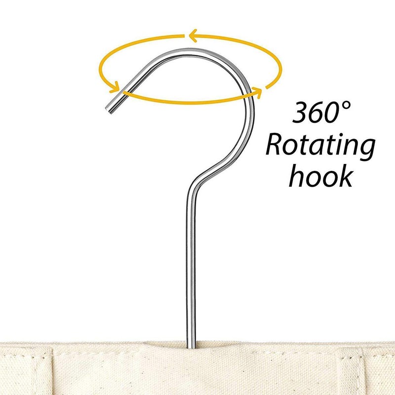 Nicoone Clothes Peg Bag with Hooks, Peg Bag for Washing