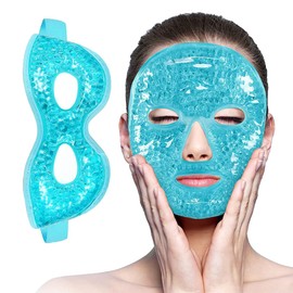 Antifaz Gel para Ojos y Mascara Hielo Facial para HinchadosOjerasMigraña                                                                              