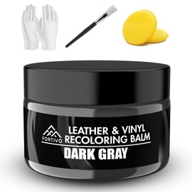 FORTIVO Leather Recoloring Balm, Color Restorer, Scratch Remover, Couch Paint and Repair, Leather Balm for Couches