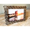 Top Brass Bicycle/Motorcycle Chain Picture Frame 5" X 7" Photo