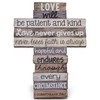 Lighthouse Christian Products Small Love Stacked Wood Wall/Desktop Cross