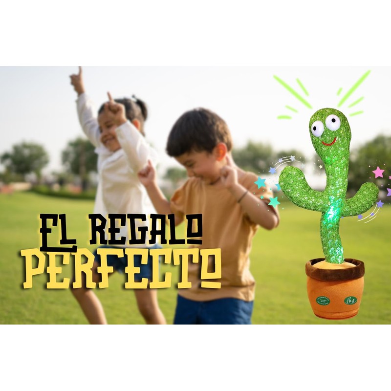 DOSYU Juguete Cactus Bailarín Repite Sonidos y Frases Recargable