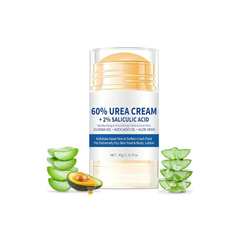 2pcs Crema con Urea 60 para Pies, Hidratante Pies Resecos