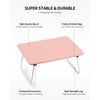 FISYOD Foldable Lap Desk, Laptop Bed Desk, Portable Bed Table,