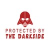Protected by The Darkside Darth Vader 6" Vinyl Sticker Car