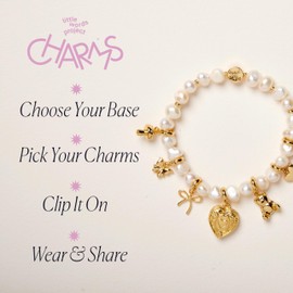 Little Words Project Pink Chalk Bracelet, The Original Word Bracelet, Made with Colorful Beads and Plated Brass Hardware, Handcrafted Design & Positive Message, Size ML