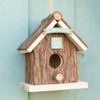 Wood Bark Bird House Home Tweet Home