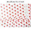 100 Sheets Strawberry Wax Paper 15 x 11 Inch Greaseproof