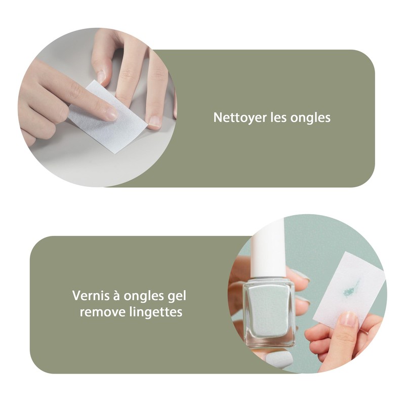 300 Pezzi Pad Unghie per Sgrassare, Dischetti Cotone Senza Pelucchi