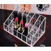 Clear Acrylic Compartment Lipstick Organizer Display Holder Stand Storage (24-Slot