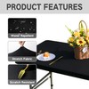 Nacuci Rectangle 4ft Fitted Table Cover Elastic Tablecloth 4ft Stretch