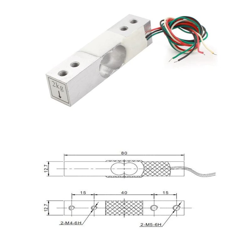 Aihasd Digital Load Cell Weight Sensor 3 kg Portable Electronic