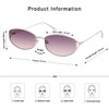 Appassal Retro Oval Sunglasses For Women Men Hexagonal Rectangle Metal