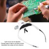 Rechargeable Headband Magnifier Hands Free Head Magnifying Glasses with 4