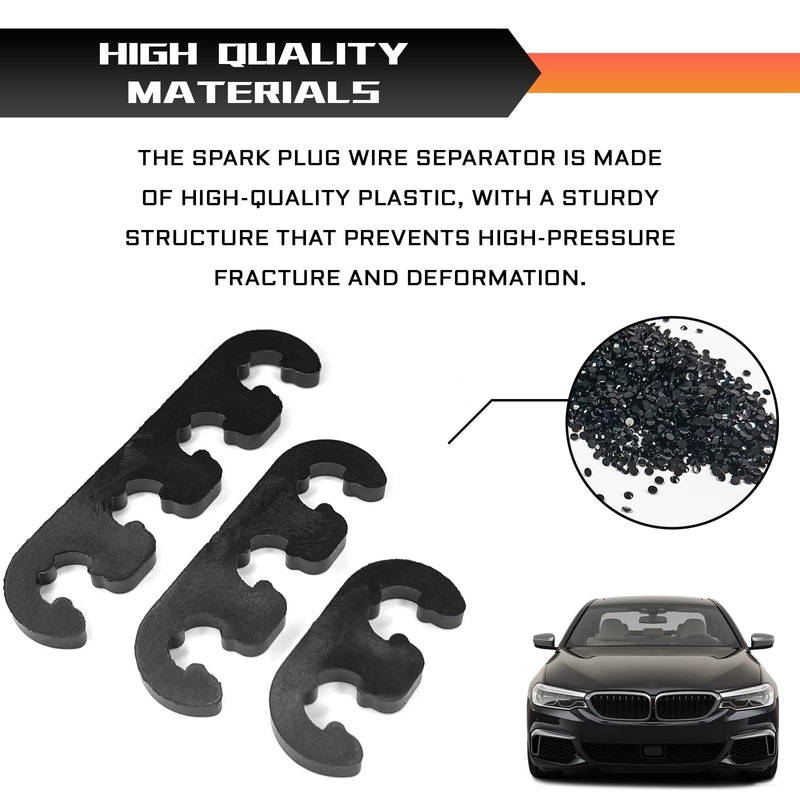 QKYS 6PCS Spark Plug Wire Separator Set, 7mm 8mm 8.5mm