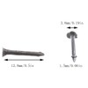 E-outstanding 500pcs Black Iron Stud 13mm Metal Nails Tacks for