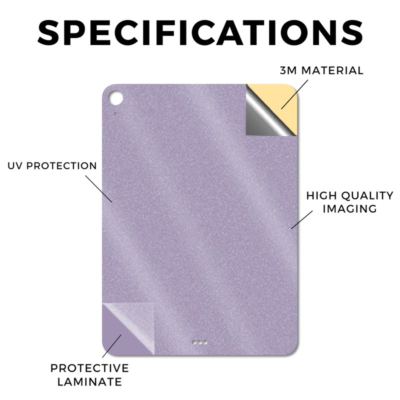 Glossy Glitter Tablet Skin Compatible with Apple iPad Air 11"