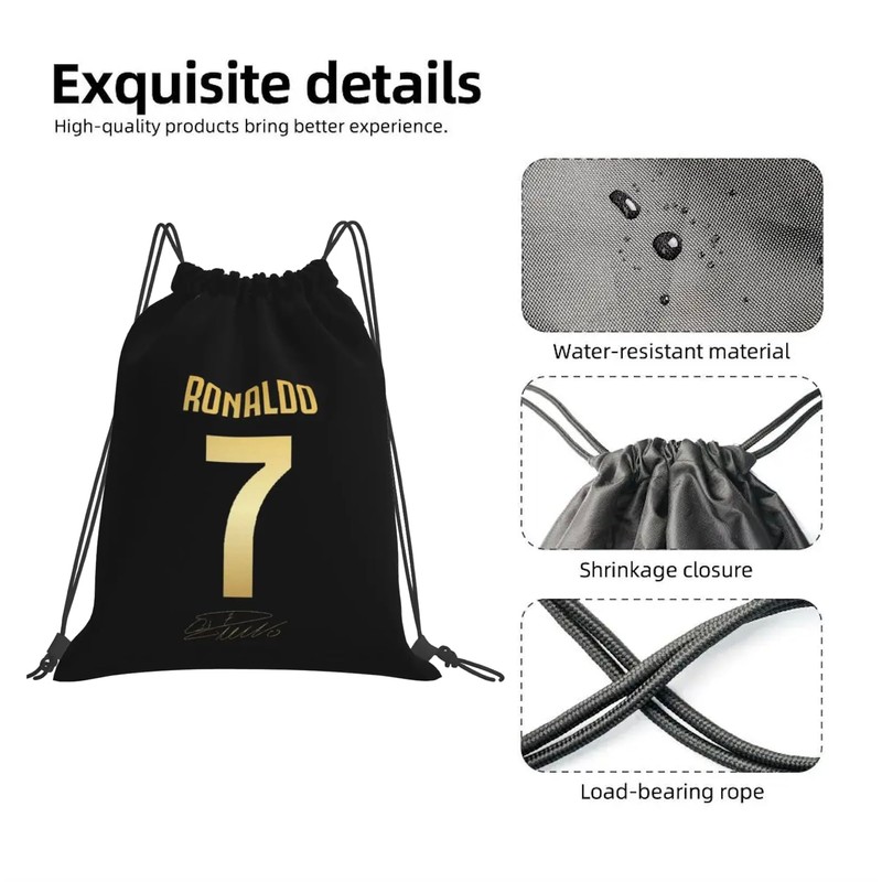 EZB Football Legend Ronaldo Number 7 Drawstring Bag | 36x30cm
