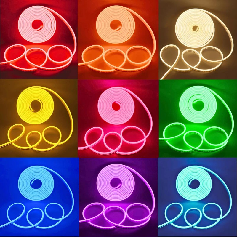Tutu 5m Tira De Neón Impermeable Flexible Luces Led De