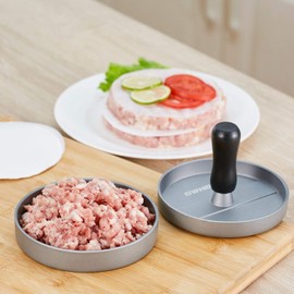 GWHOLE Hamburger Press, Patty Making, Meat Press, Easy to Make Putty, Kitchen Utensils, Cooking Supplies, Wax Paper, Pack of 100