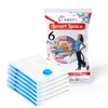 1ABOVE Pack of 6 Vacuum Compressed Storage Bags, Mould Moisture