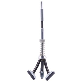 Swpeet 1Pc 1-1/8'' 3 Stones Engine Cylinder Hone Tool, Small Brake Cylinder Hone Tool, Adjustable Cylinder Deglazer 1 to 2-1/2'' Piston Honer 220 Grit for Honing Deglazing Car Brake Clutch Cylinders