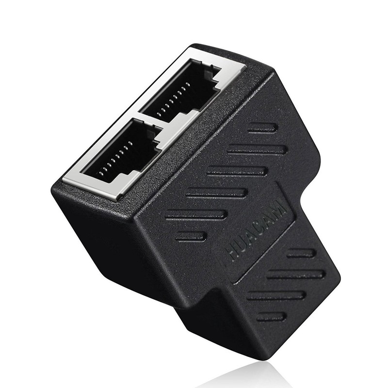 HUACAM HCM68 LANケーブル延長コネクタ ２分岐 ２個セット 商品编码类型: upc
