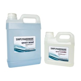SIMPLYHARDWARE 3:1 Epoxy Resin Set | 3/4 Gallon Epoxy Resin with 1/4 Gallon Hardener | Marine Grade Epoxy | for Marine Repairs and Boat Construction