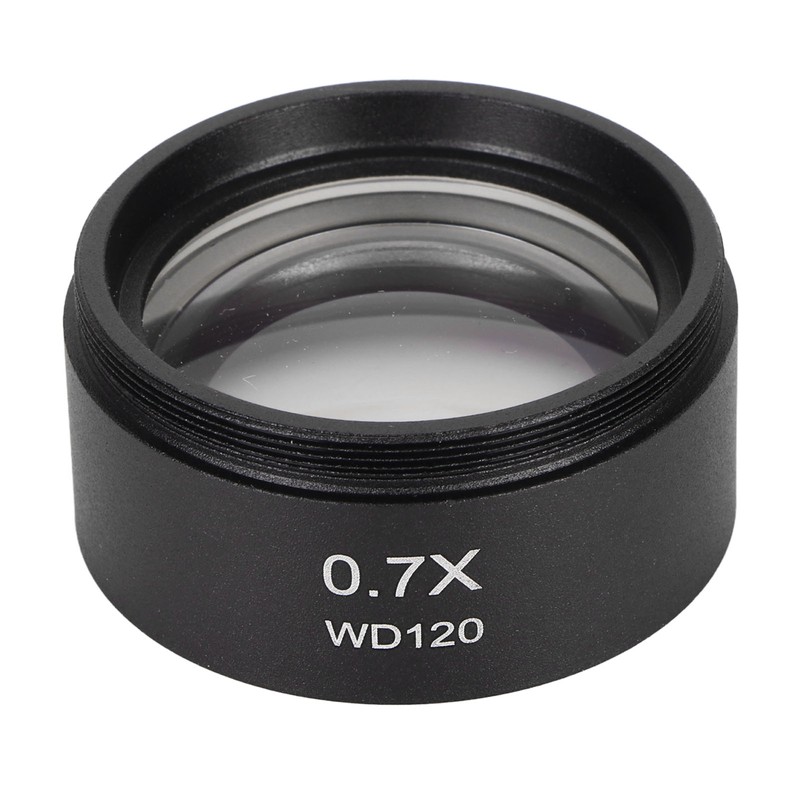 0.7X Stereo Microscope Objective Lens HD Large View Metal Auxiliary