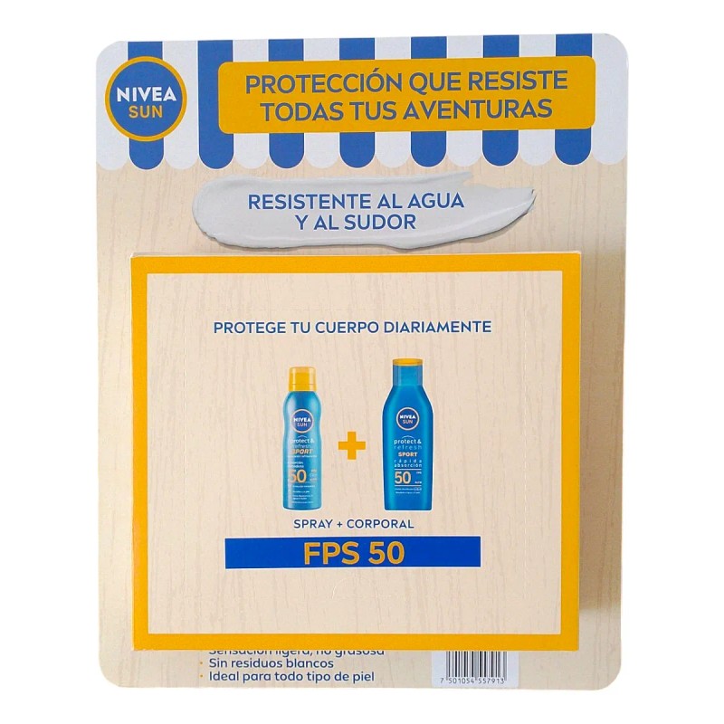 Nivea Sun Sport Bloqueador Solar 3/200ml C/u Fps50