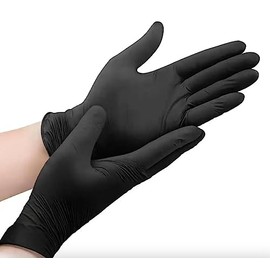 RAP Gloves Professional Black Nitrile Powder Free Multi Purpose Gloves Disposable, Extra Strong Disposable Examination Gloves, Surgical Powder Free Disposable Nitrile Gloves (XL - Pack of 1000)