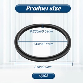 6 pcs Replacement Parts Gaskets with Lip Compatible with 600w 900w NutriBullet Extractor Blender