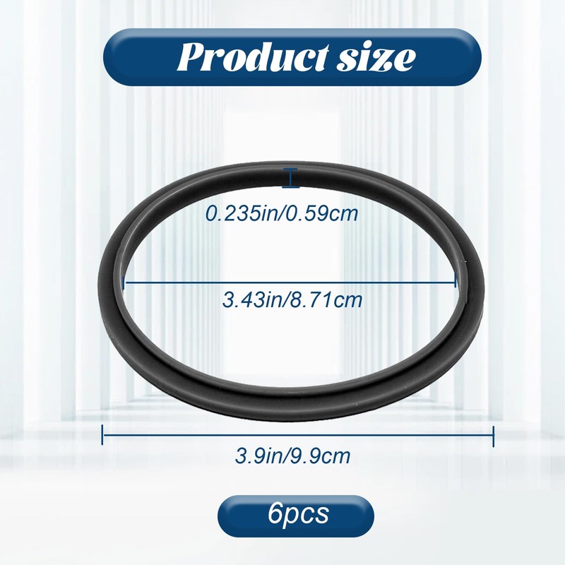 6 pcs Replacement Parts Gaskets with Lip Compatible with 600w