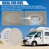 Calvana (5-Pack) 6.5" RV Ceiling Vent Covers for Inside Camper,