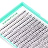 BODERMINCER 10 Root 60pcs 8-10-12-14-16mm Mixed Black Handmade False Eyelashes