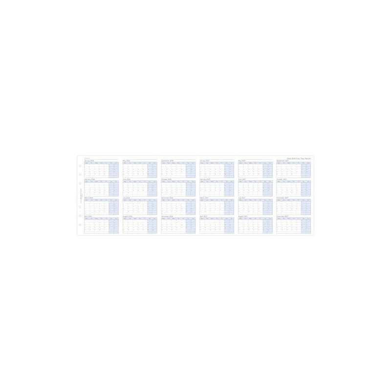 Filofax Personal Four Year vertical Planner 2026-2029 26-68403