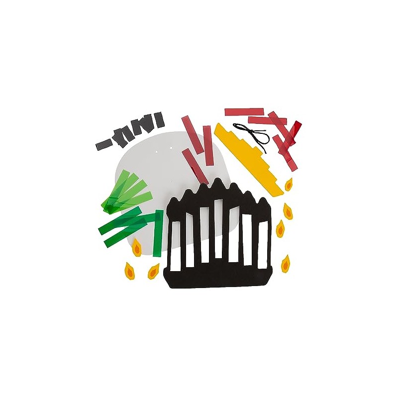 Fun Express Acetate Kwanzaa Sign Craft Kit - Makes 12