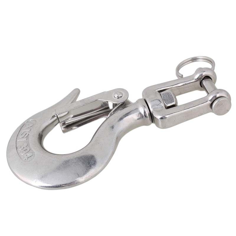 logyues Swivel Hanging Hook 350KG Swivel Hoist Hook Safety Latch