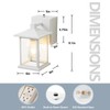 FTL Outdoor Lights with GFCI Outlet, Dusk to Dawn Front