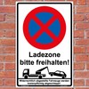 Sign "Halteverbot - Ladezone bitte freihalten" Sign 300 x 200